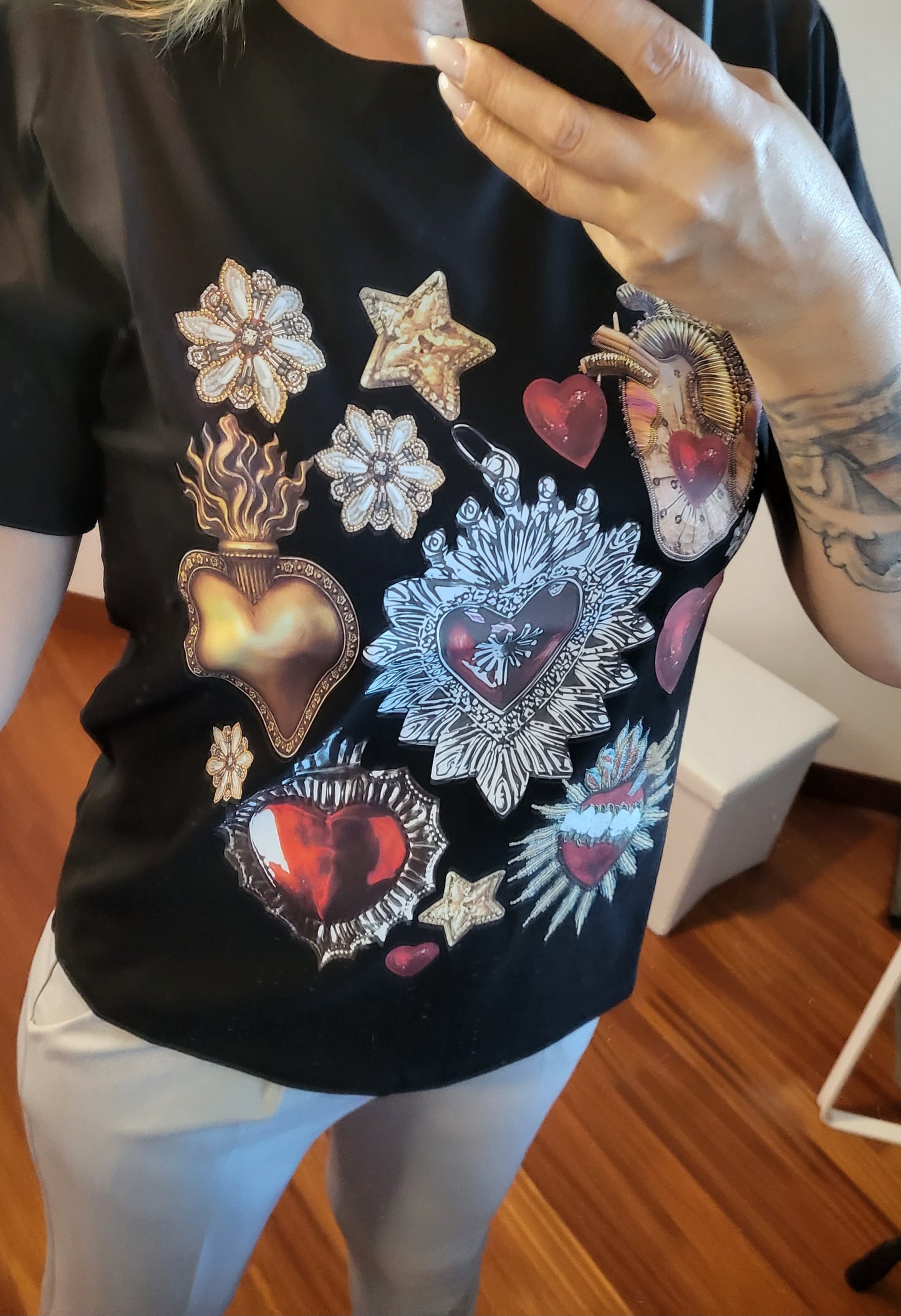 T shirt Cuore Sacro