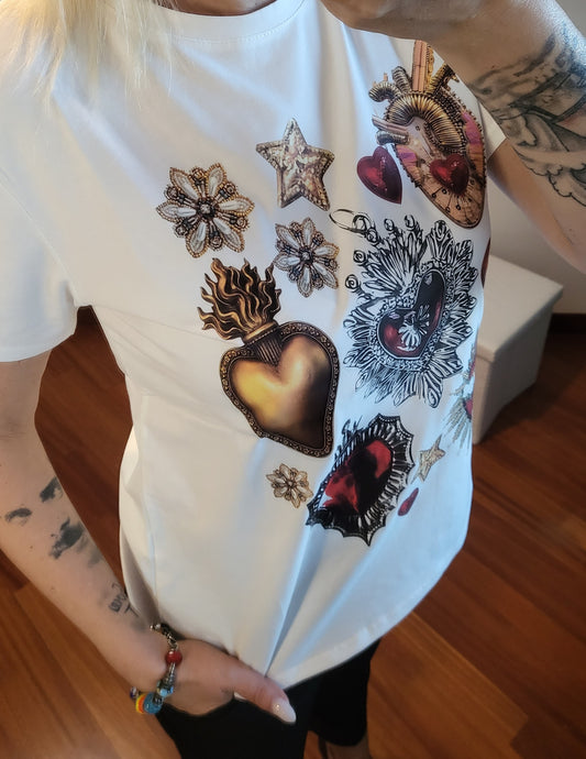 T shirt Cuore Sacro