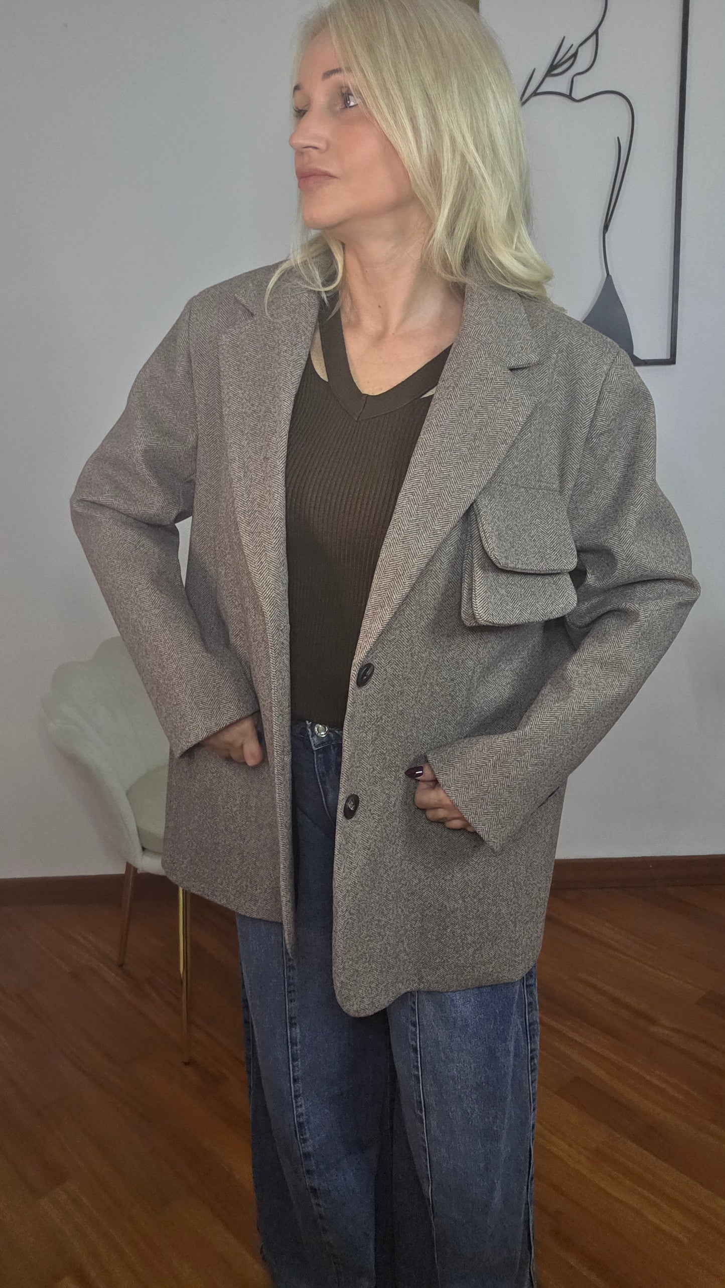 Giacca spigata Lumina