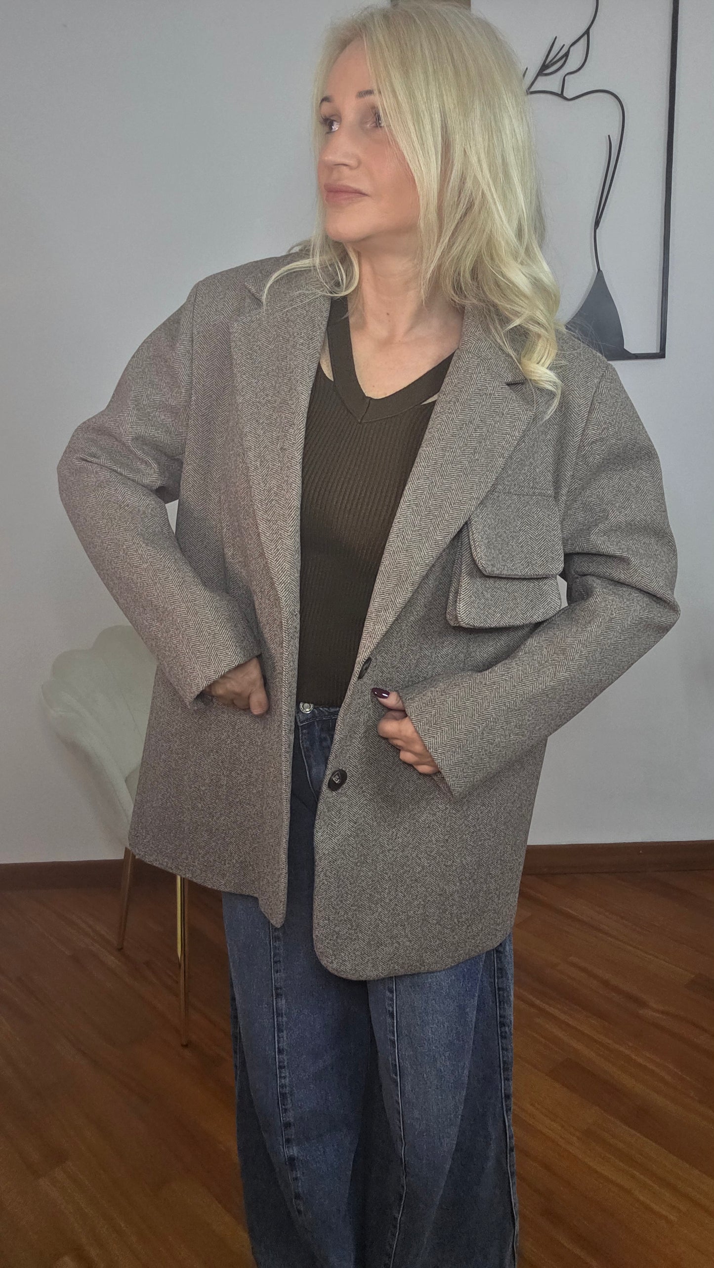 Giacca spigata Lumina