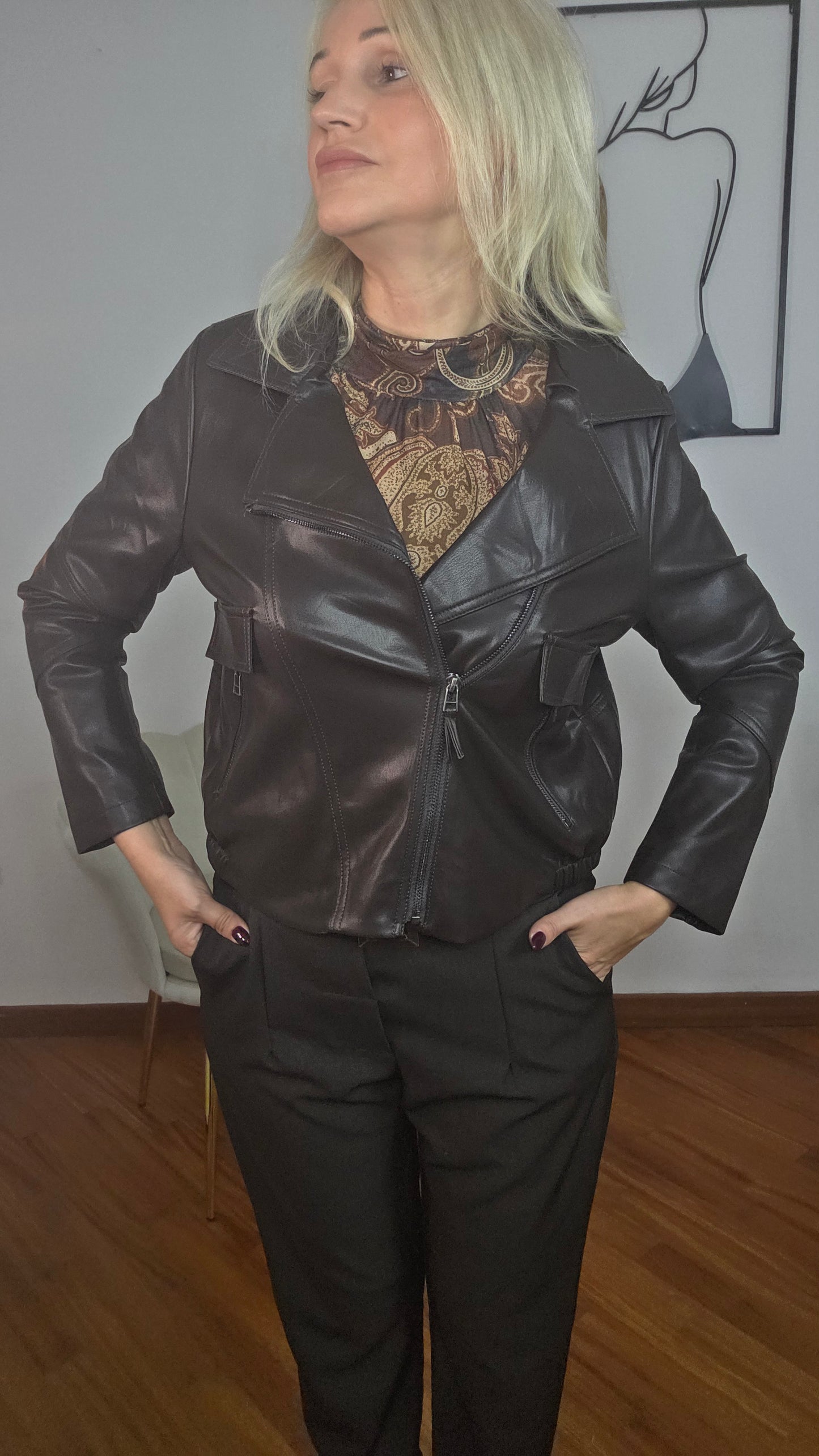 Chiodo Rider Marrone