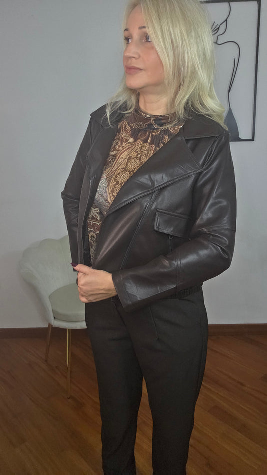 Chiodo Rider Marrone