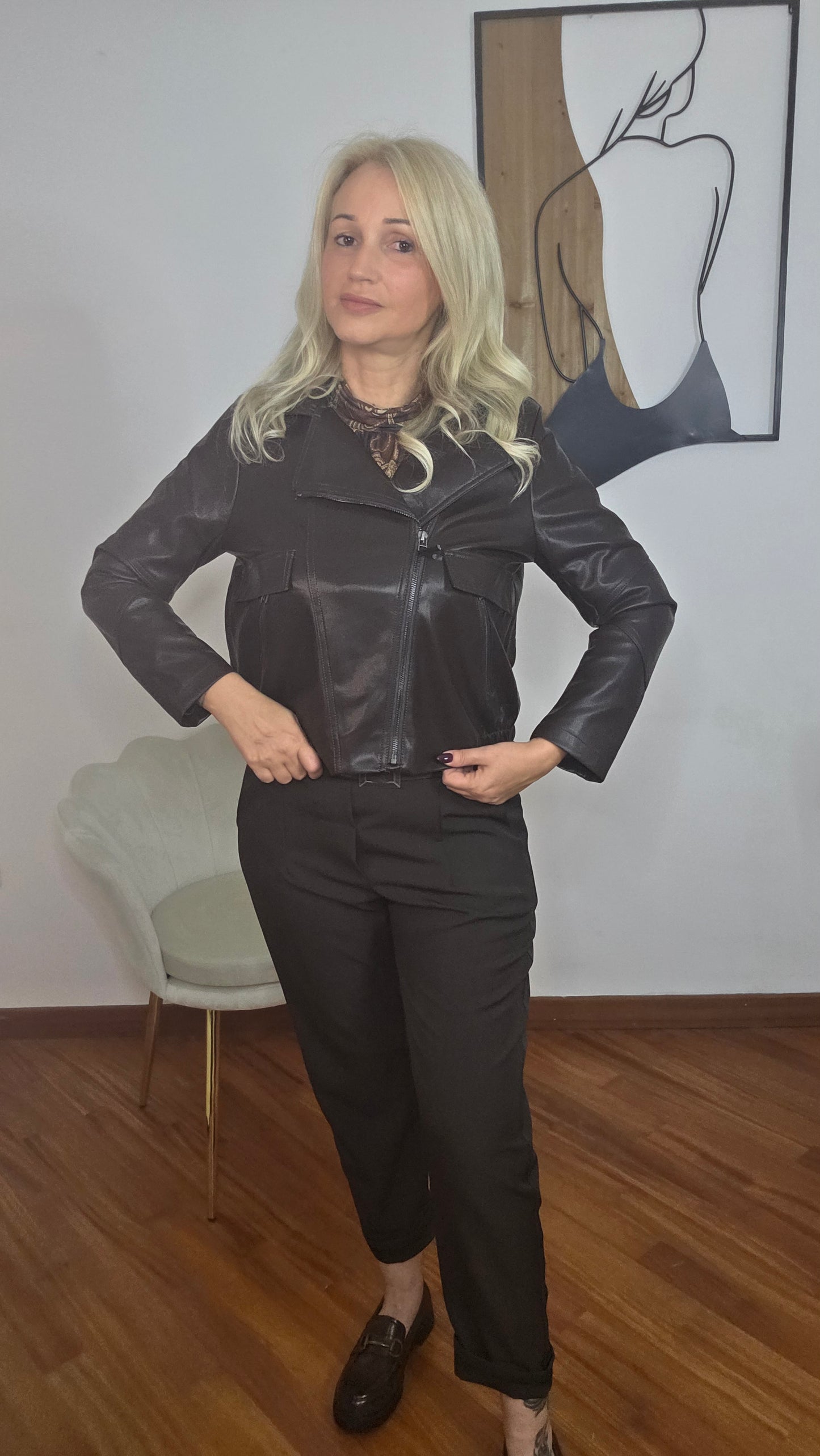 Chiodo Rider Marrone