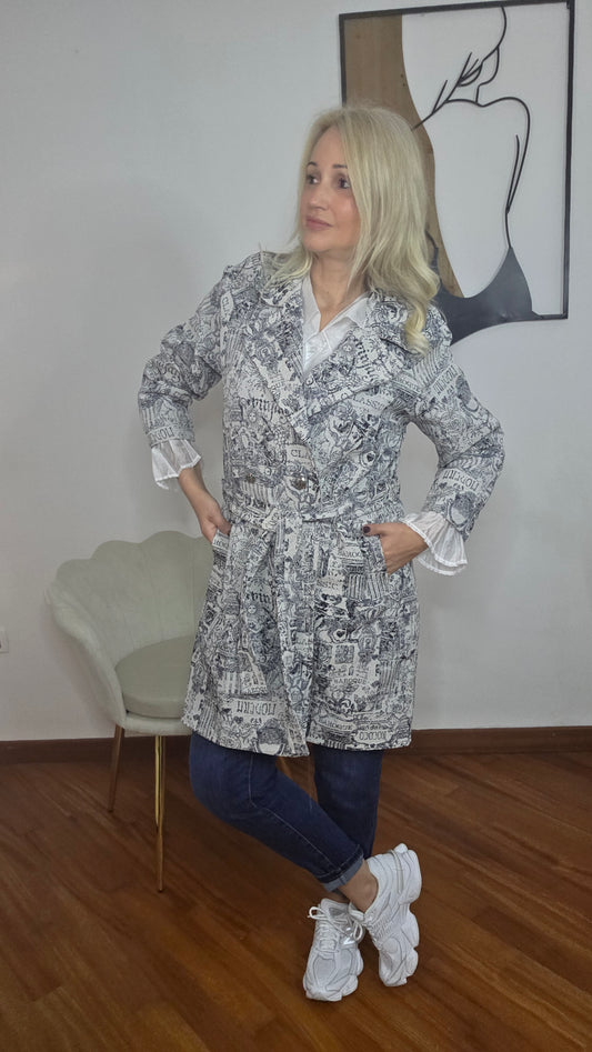 Cappotto Toile de Jouy