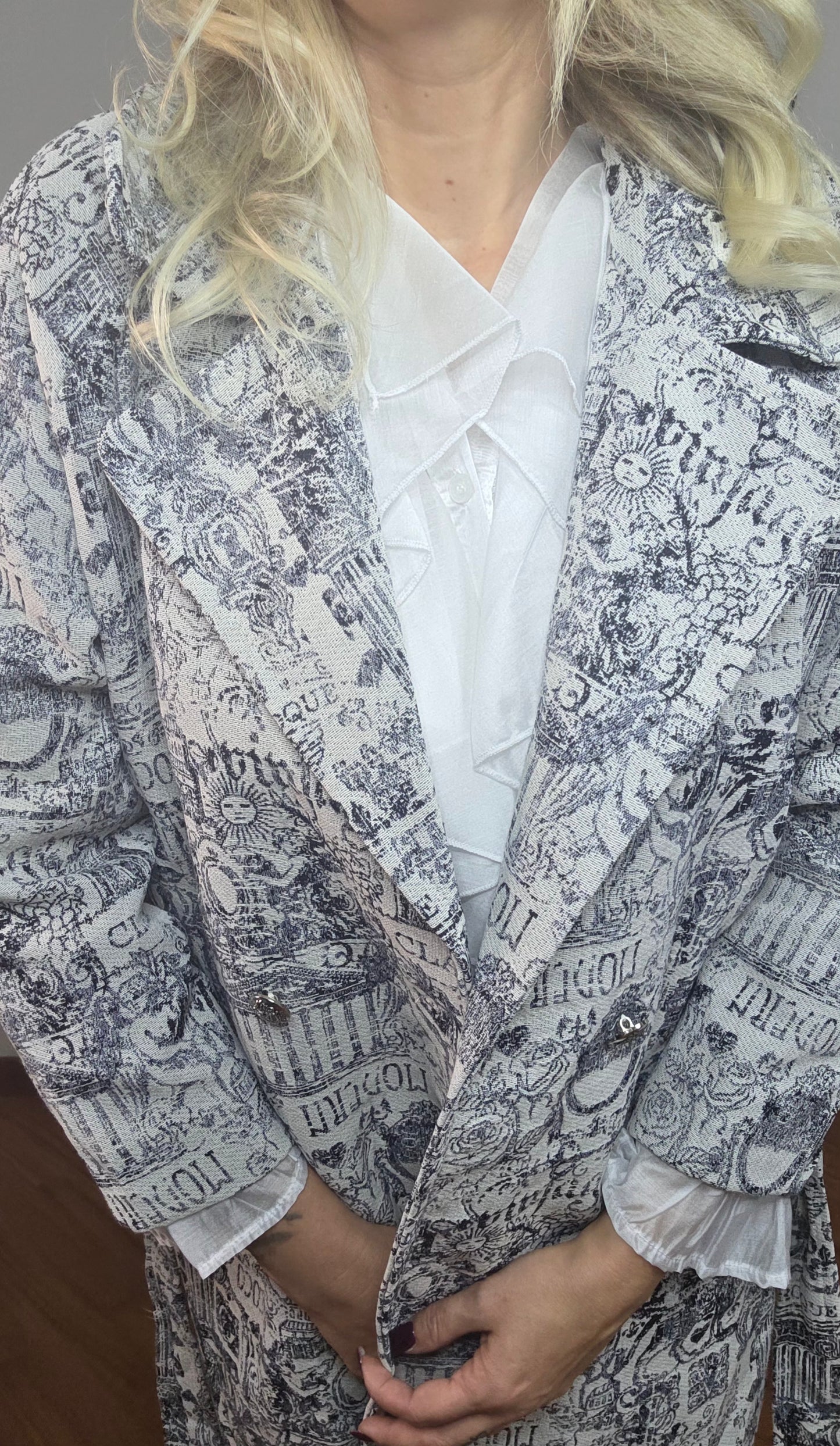 Cappotto Toile de Jouy